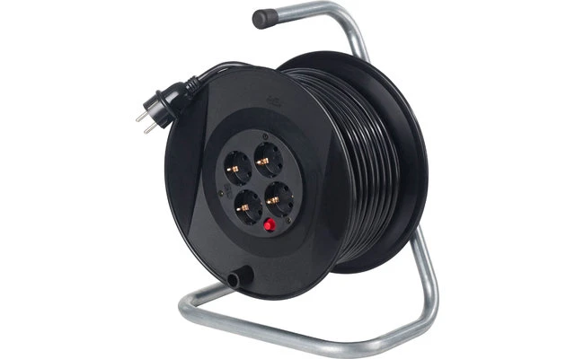 Schutzkontakt-Sicherheits-Kabeltrommel Mit Thermoschutzschalter 25 M 3 Schutzkontakt-Sicherheits-Kabeltrommel Mit Thermoschutzschalter 25 M