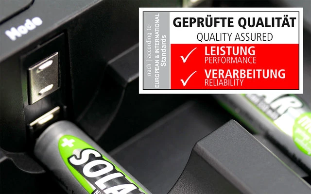 Ansmann Solar Micro AAA 1,2 V / 550 MAh NiMH Akkubatterie Wiederaufladbar (2er Pack) 5 Ansmann Solar Micro AAA 1,2 V / 550 MAh NiMH Akkubatterie Wiederaufladbar (2er Pack) – Bild 3