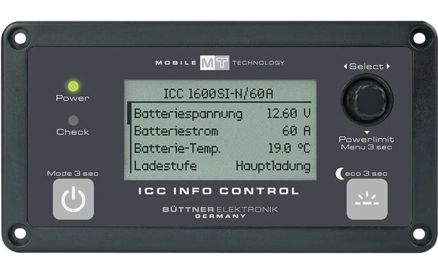 Büttner ICC Info Control Bedienteil Für MT ICC 1600 Und 3000 3 Büttner ICC Info Control Bedienteil Für MT ICC 1600 Und 3000