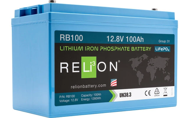 Relion Premium Power Set 100 Ah Lithium Batterie Mit Ladegerät 3 Relion Premium Power Set 100 Ah Lithium Batterie Mit Ladegerät