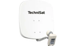 Technisat Set DigiDish 45 Sat-Antenne (Twin-LNB) Mit Digit S3 HD SAT-Receiver Polarweiß
