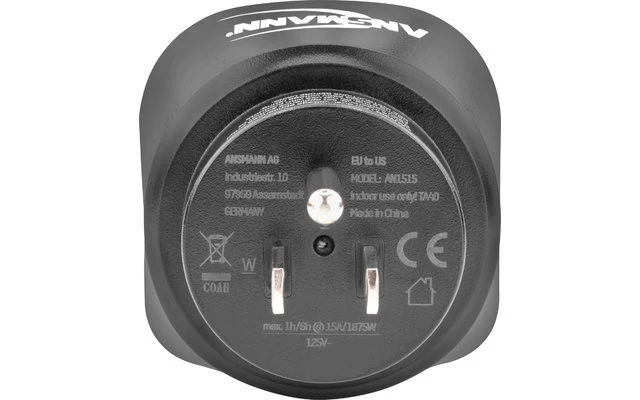 Ansmann Reisestecker / Adapter EU To US 4 Ansmann Reisestecker / Adapter EU To US – Bild 2