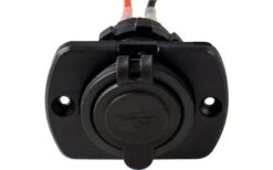 USB Einbau-Dose 2-fach Schwarz