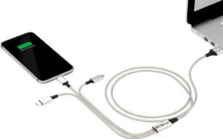 Berger 3-in-1 USB-Ladekabel Zu Micro-USB / Lightning / USB-C 1,2 M -Reich || Truma || Dometic Verkaufsgeschäft 322902 2636360