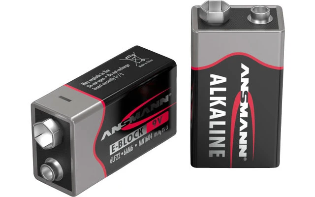 Ansmann Alkaline 6LR61 E Block Batterie 9 V 3 Ansmann Alkaline 6LR61 E Block Batterie 9 V