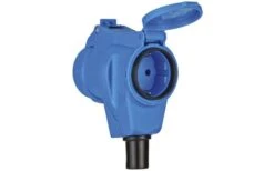 Brennenstuhl Winkel Kupplung CEE 230V 16A Schuko Steckdose Blau