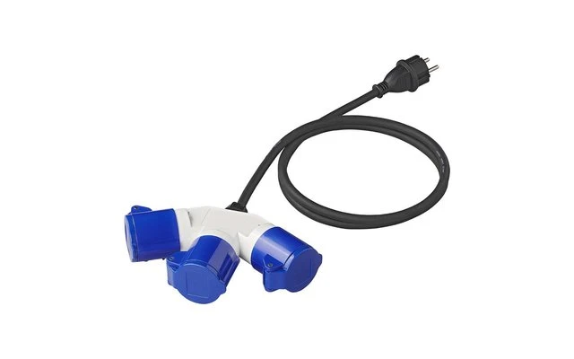 PAT Adapterkabel 150 Cm 3 X 2,5 Mm² Von Schuko Stecker Nach 3 X CEE 3 PAT Adapterkabel 150 Cm 3 X 2,5 Mm² Von Schuko Stecker Nach 3 X CEE