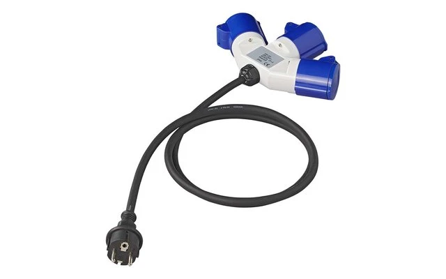 PAT Adapterkabel 150 Cm 3 X 2,5 Mm² Von Schuko Stecker Nach 3 X CEE 4 PAT Adapterkabel 150 Cm 3 X 2,5 Mm² Von Schuko Stecker Nach 3 X CEE – Bild 2