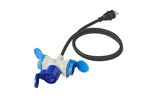 PAT Adapterkabel 150 Cm 3 X 2,5 Mm² Von Schuko Stecker Nach 1x CEE Und 2x Schuko Steckdose 4 PAT Adapterkabel 150 Cm 3 X 2,5 Mm² Von Schuko Stecker Nach 1x CEE Und 2x Schuko Steckdose – Bild 2