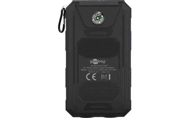 Goobay Outdoor Powerbank 8.0 (8.000 MAh) 4 Goobay Outdoor Powerbank 8.0 (8.000 MAh) – Bild 2