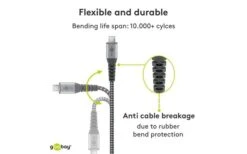 Goobay DAT Micro USB Auf USB-A Textilkabel 0,5 M 14 Goobay DAT Micro USB Auf USB-A Textilkabel 0,5 M -Reich || Truma || Dometic Verkaufsgeschäft 446960 3309663