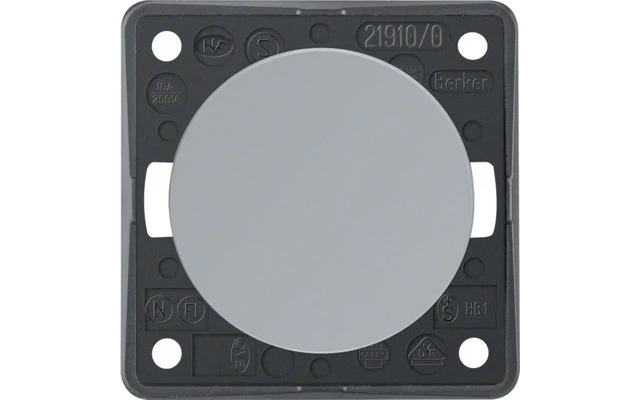 Berker Integro Taster Schließer Mit Schraubklemmen Granit Schwarz 4 Berker Integro Taster Schließer Mit Schraubklemmen Granit Schwarz – Bild 2