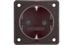 Berker Integro Steckdose Schutzkontakt Mit Erhöhtem Berührungsschutz Braun Matt