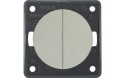 Berker Integro Serientaster 2 Schließer Mit Gemeinsamer Eingangsklemme Chrom Matt Lackiert