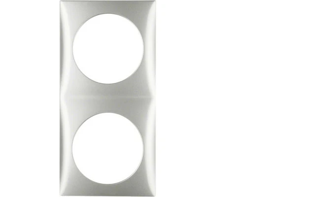 Berker Integro Rahmen 2fach Chrom Matt Lackiert 4 Berker Integro Rahmen 2fach Chrom Matt Lackiert – Bild 2