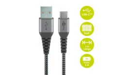 Goobay DAT USB-C Auf USB-A Textilkabel 0,5 M 11 Goobay DAT USB-C Auf USB-A Textilkabel 0,5 M -Reich || Truma || Dometic Verkaufsgeschäft 509730 3331845