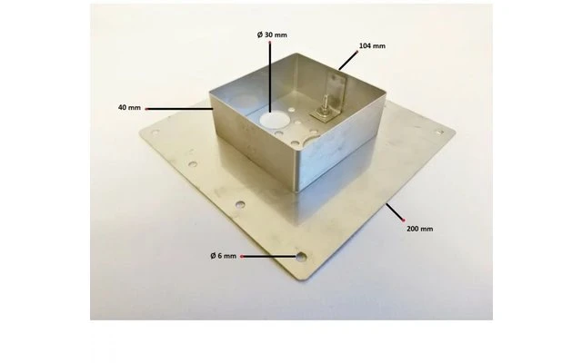 Autoterm Einbauflansch Air 4D Bodenmontagehalterung 80 Mm 7 Autoterm Einbauflansch Air 4D Bodenmontagehalterung 80 Mm – Bild 5