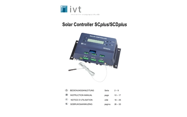 IVT SCDplus Solar Controller Laderegler 48 V 40 A Mit Display 3 IVT SCDplus Solar Controller Laderegler 48 V 40 A Mit Display