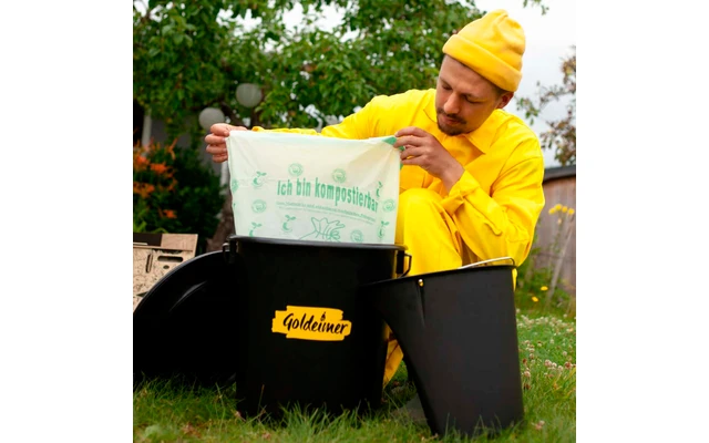 Goldeimer Schietbüddel Kompostierbare Beutel 3 Goldeimer Schietbüddel Kompostierbare Beutel