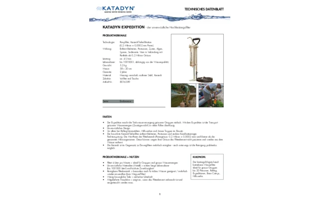 Katadyn Expedition Hochleistungsfilter 3 Katadyn Expedition Hochleistungsfilter
