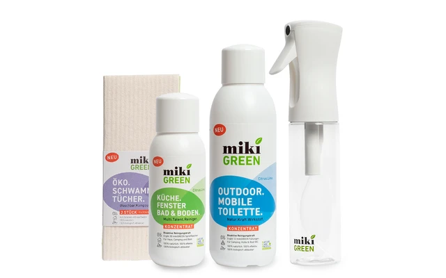 MikiGREEN Probierpaket Mit Toilettenreiniger, Küchenreiniger, Sprühflasche Und Schwammtücher-Set 4-teilig 3 MikiGREEN Probierpaket Mit Toilettenreiniger, Küchenreiniger, Sprühflasche Und Schwammtücher-Set 4-teilig