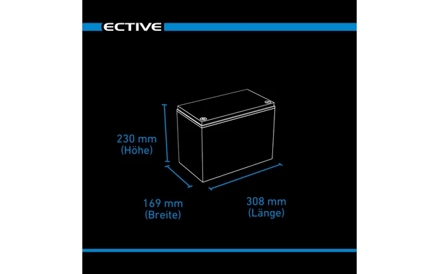 Ective LC 50L BT 12 V LiFePO4 Lithium Versorgungsbatterie 50 Ah 8 Ective LC 50L BT 12 V LiFePO4 Lithium Versorgungsbatterie 50 Ah – Bild 6