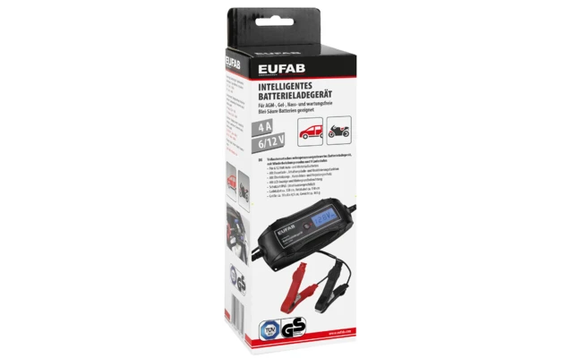 Eufab Intelligentes Batterieladegerät 6/12 V 3 Eufab Intelligentes Batterieladegerät 6/12 V