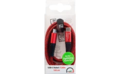 2GO USB Datenkabel USB Type-C/Apple 8p Rot