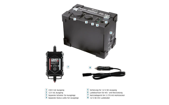 IVT PS 300 Power Station Mit Integriertem Sinus Wechselrichter 12 / 230 V 300 W 3 IVT PS 300 Power Station Mit Integriertem Sinus Wechselrichter 12 / 230 V 300 W