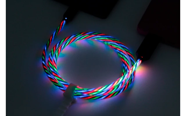 2GO USB Kabel Tricolor LED 100 Cm LED Type C 9 2GO USB Kabel Tricolor LED 100 Cm LED Type C – Bild 7