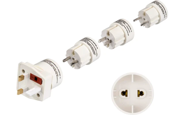 Hama Reisestecker-Set Universal II, 4 Stück 3 Hama Reisestecker-Set Universal II, 4 Stück