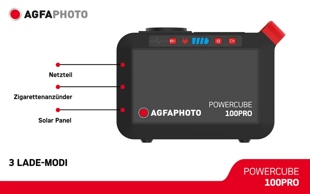 AgfaPhoto Powercube 100 Pro (DE / Typ F) Mobile Steckdose 4 AgfaPhoto Powercube 100 Pro (DE / Typ F) Mobile Steckdose – Bild 2
