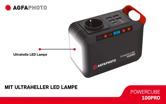 AgfaPhoto Powercube 100 Pro (DE / Typ F) Mobile Steckdose 6 AgfaPhoto Powercube 100 Pro (DE / Typ F) Mobile Steckdose – Bild 4