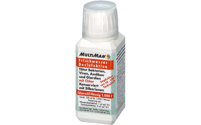 MultiMan ChloroSil Frischwasser Desinfektion Flüssig 100 Ml 3 MultiMan ChloroSil Frischwasser Desinfektion Flüssig 100 Ml