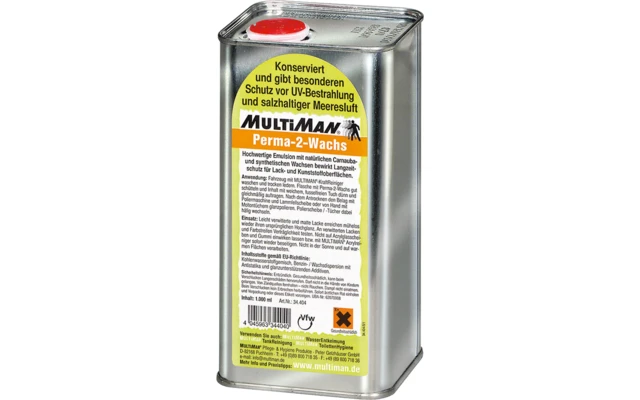 MultiMan Perma 2 Wachs 1000 UV Bestrahlungsschutz 1 Liter 3 MultiMan Perma 2 Wachs 1000 UV Bestrahlungsschutz 1 Liter