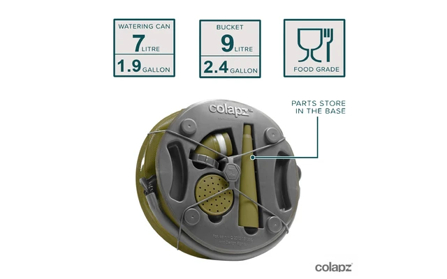 Colapz Faltbare Gießkanne Und Eimer Olive Green 5 Colapz Faltbare Gießkanne Und Eimer Olive Green – Bild 3