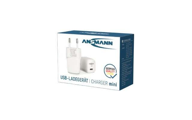 Ansmann Home Charger HC130PD / 3 A / 30 W / 1 Port 3 Ansmann Home Charger HC130PD / 3 A / 30 W / 1 Port
